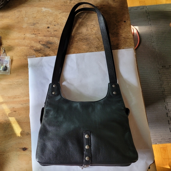 Botkier Leather Trigger Saddle Shoulder Bag in Black - Picture 15 of 15